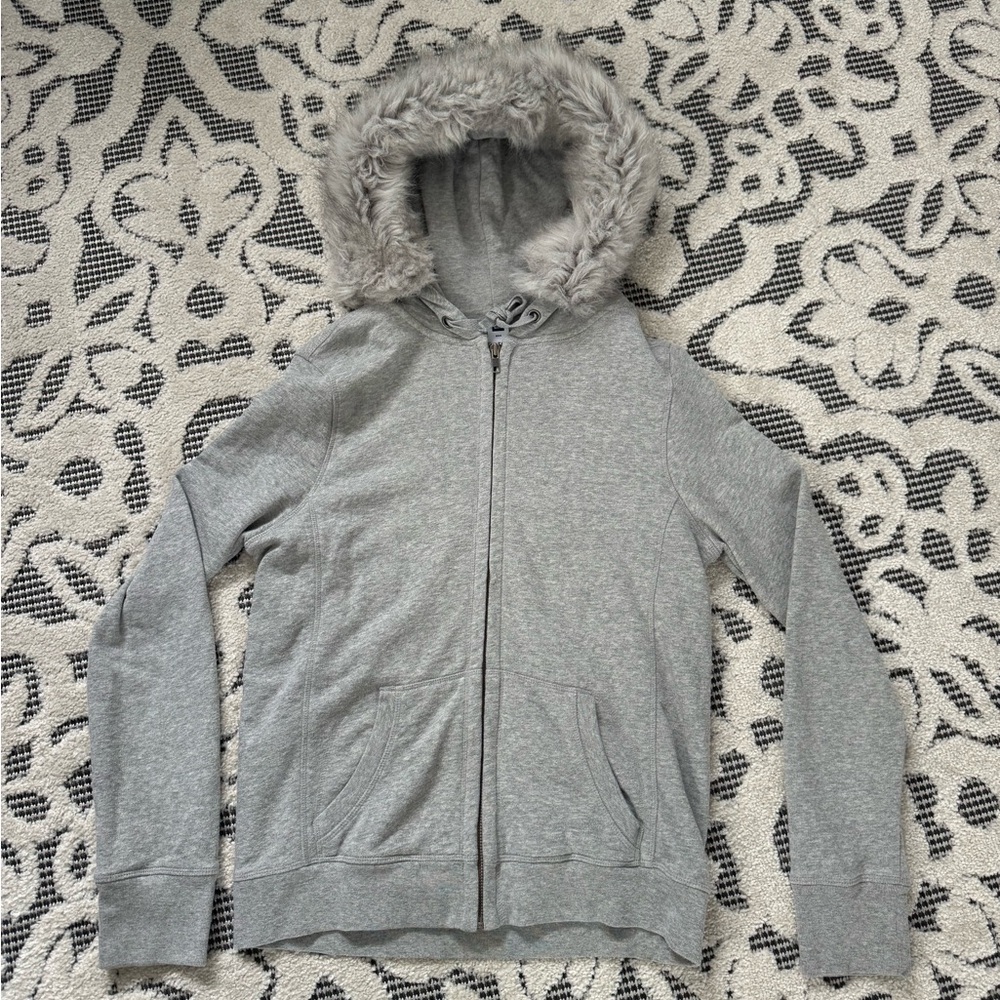 Hoodie w/ Removable Fur Hood Trim